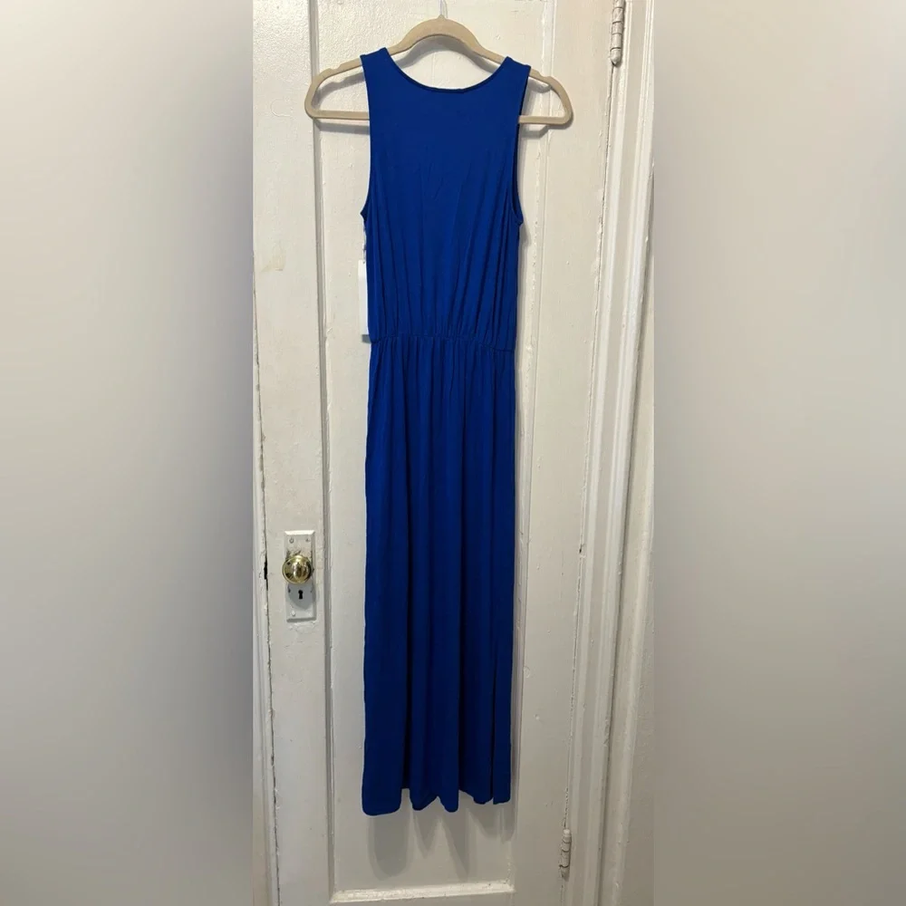 Caslon Vibrant Blue Sleeveless Maxi Dress - Picture 2 of 6
